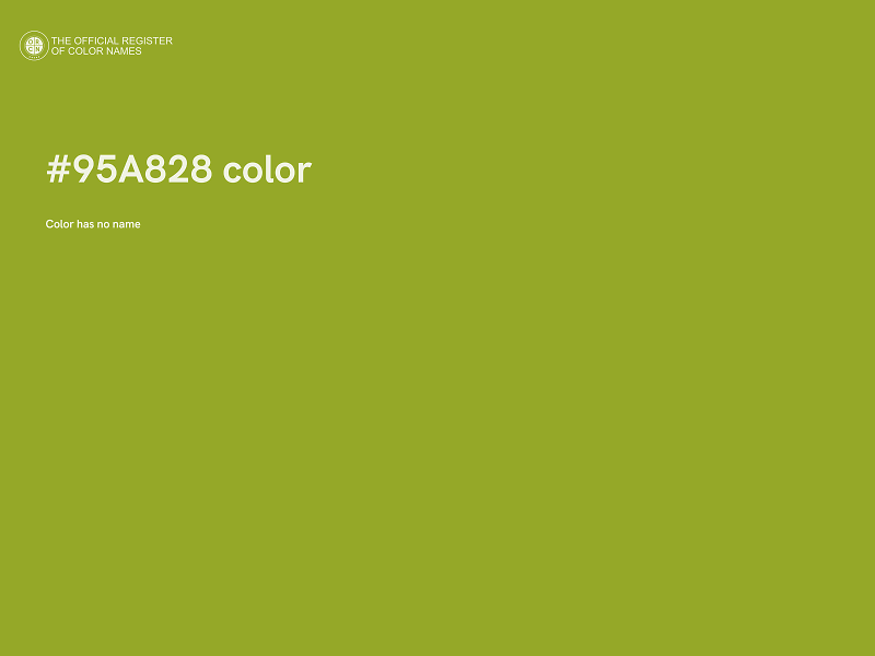 #95A828 color image