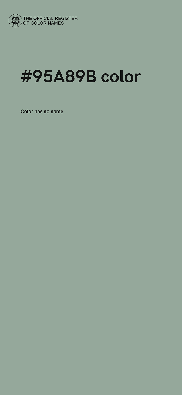 #95A89B color image
