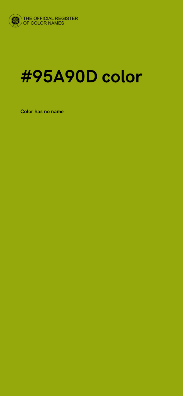 #95A90D color image