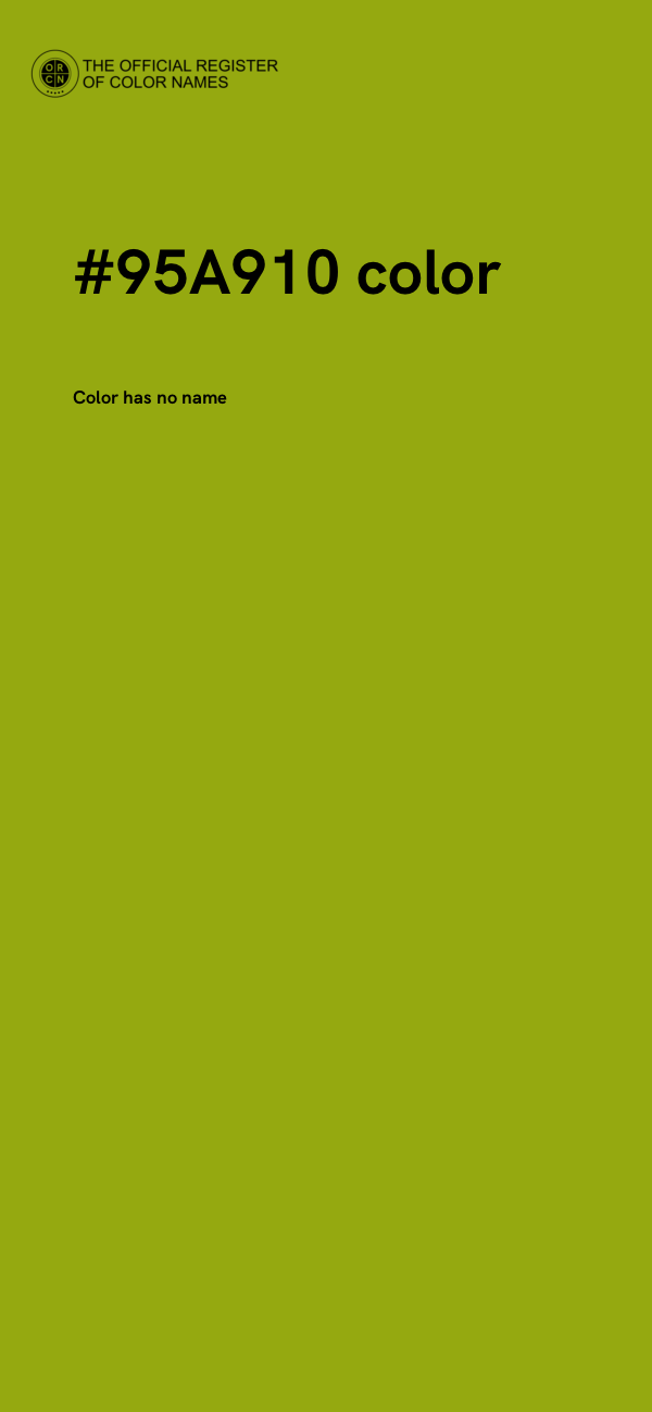 #95A910 color image