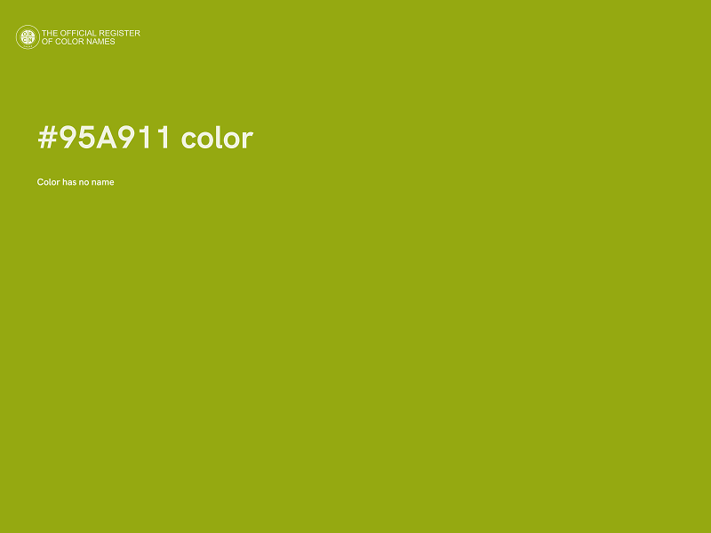 #95A911 color image