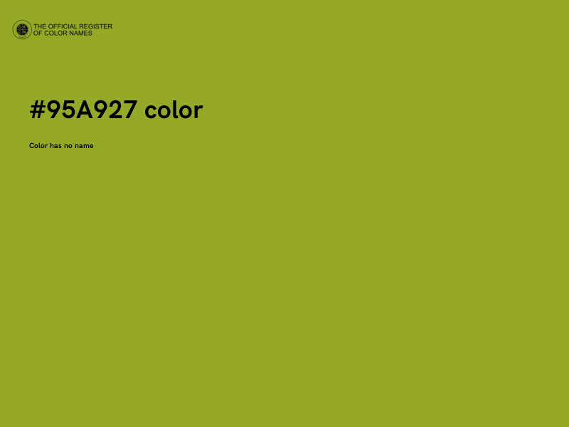 #95A927 color image