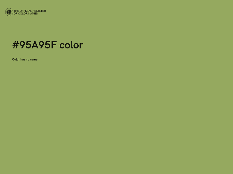 #95A95F color image