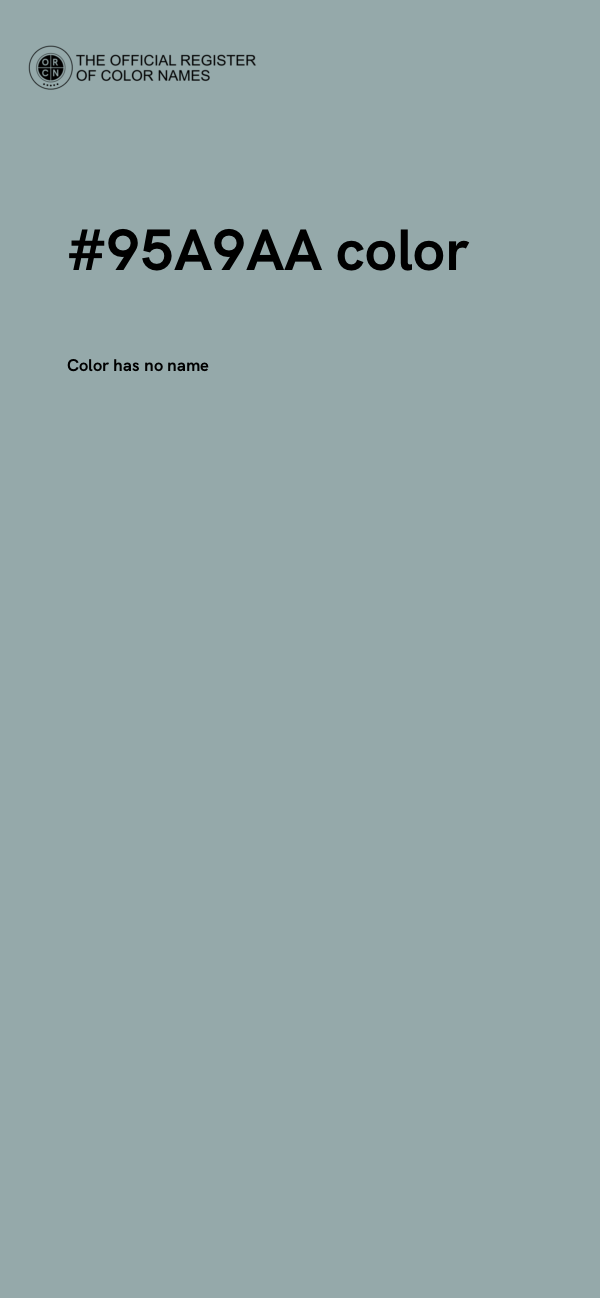 #95A9AA color image