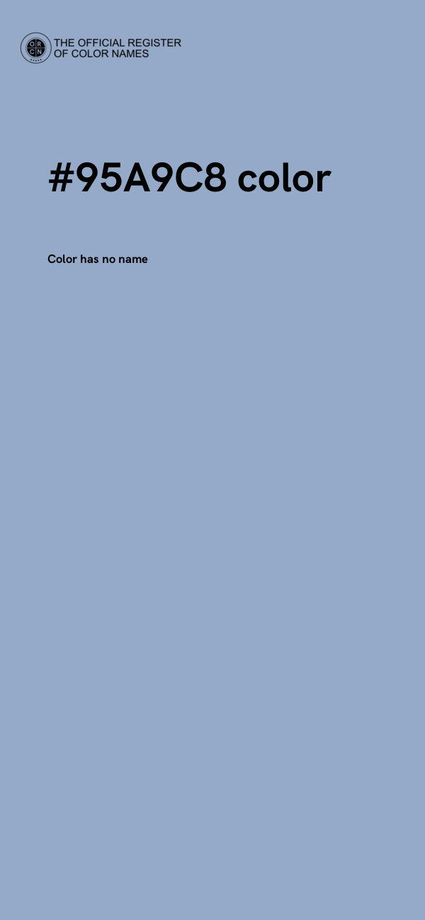 #95A9C8 color image