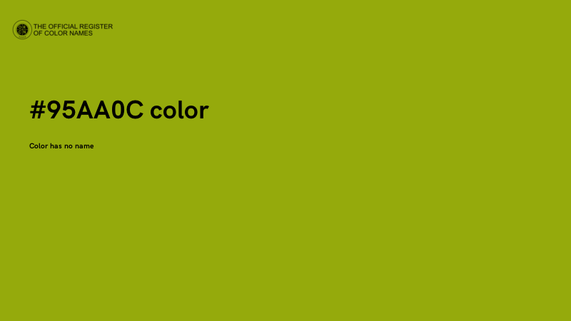 #95AA0C color image