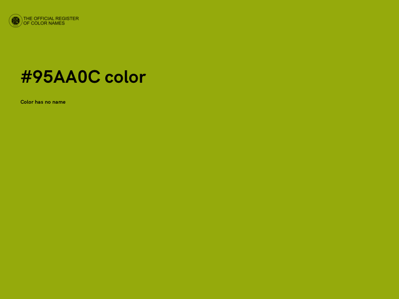 #95AA0C color image