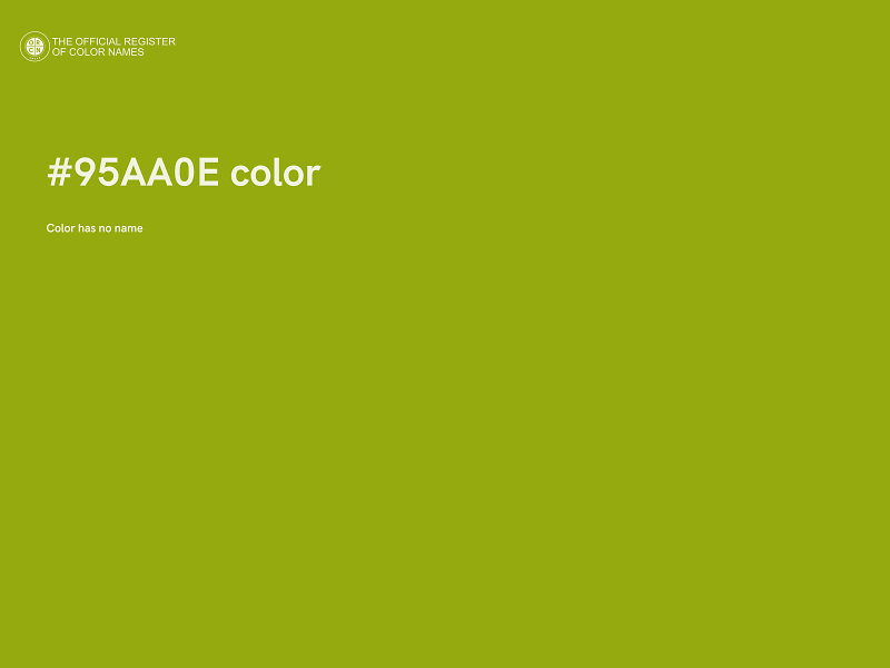 #95AA0E color image