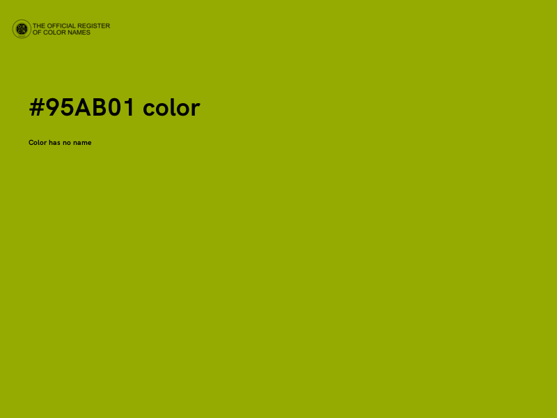 #95AB01 color image
