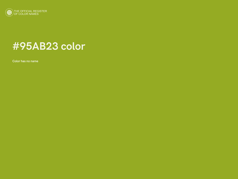 #95AB23 color image