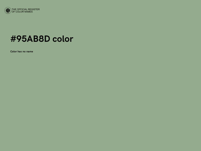 #95AB8D color image