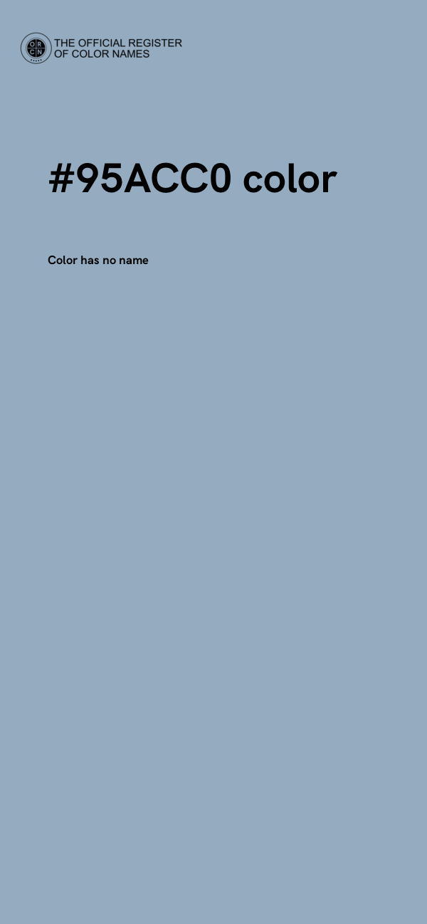#95ACC0 color image