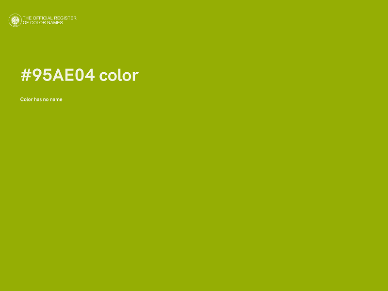 #95AE04 color image