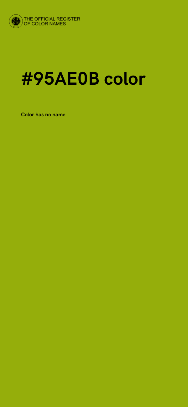 #95AE0B color image