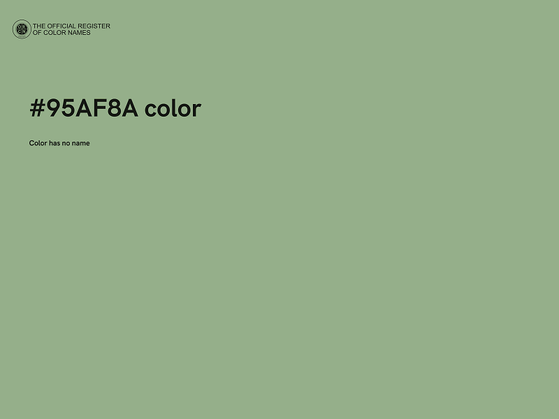 #95AF8A color image