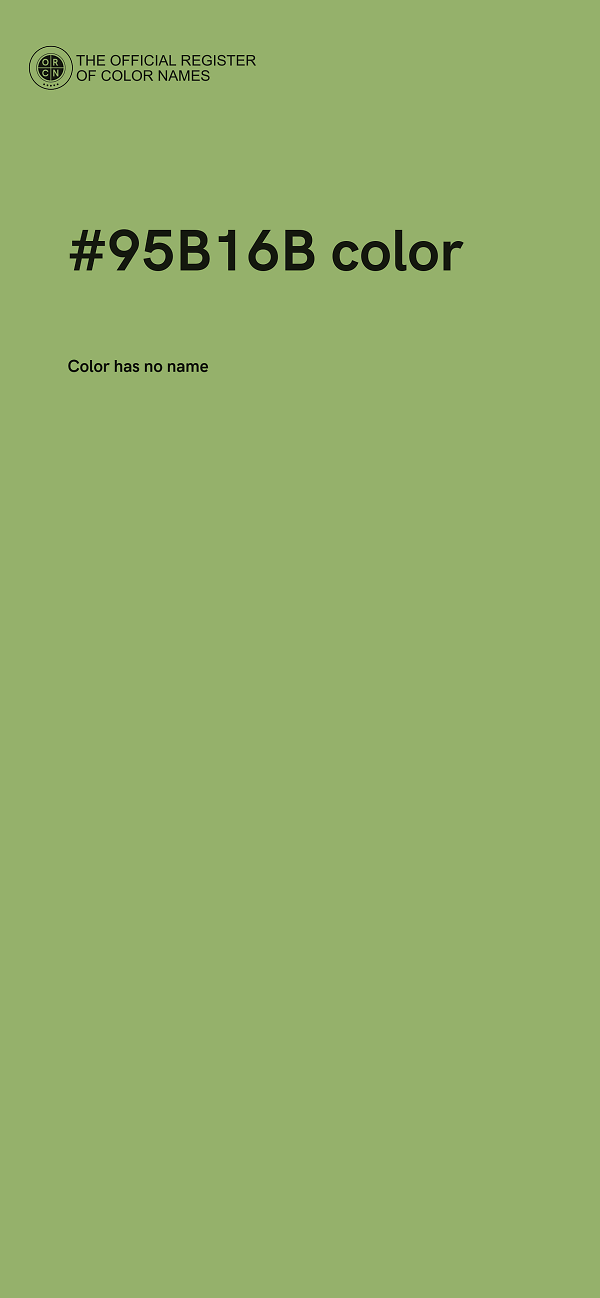 #95B16B color image