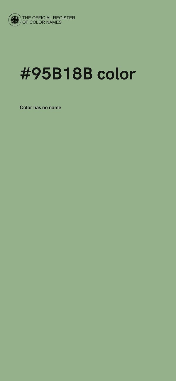 #95B18B color image