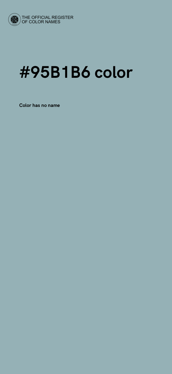 #95B1B6 color image