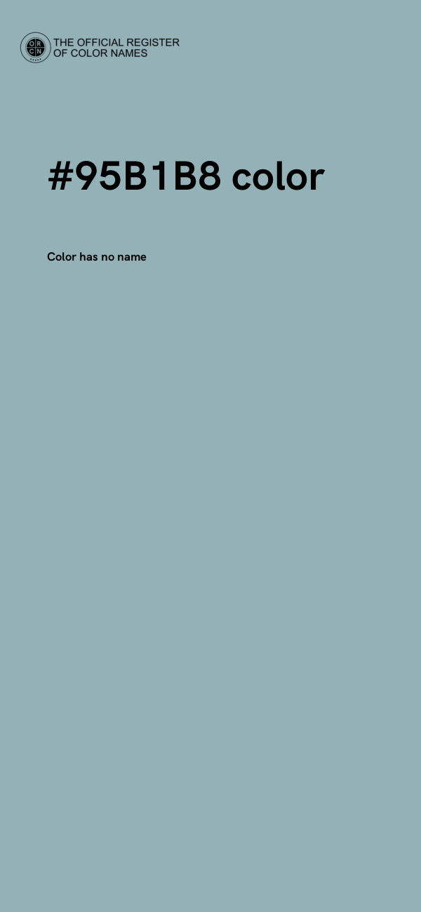 #95B1B8 color image