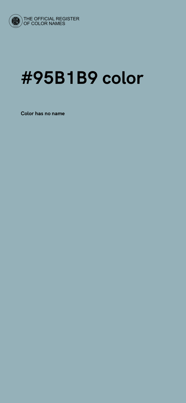 #95B1B9 color image