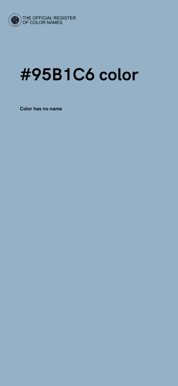 #95B1C6 color image