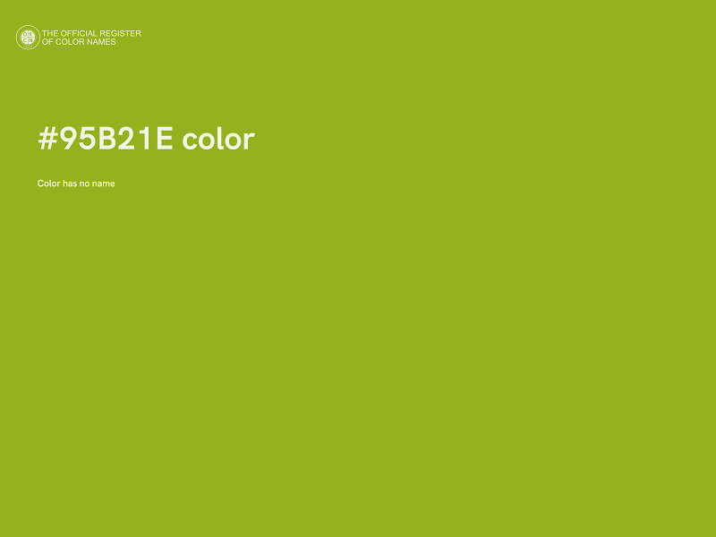#95B21E color image