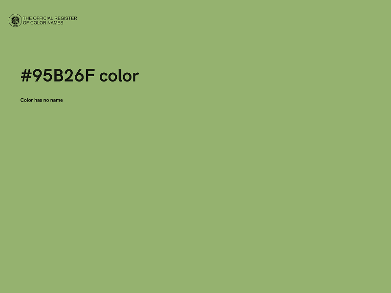 #95B26F color image