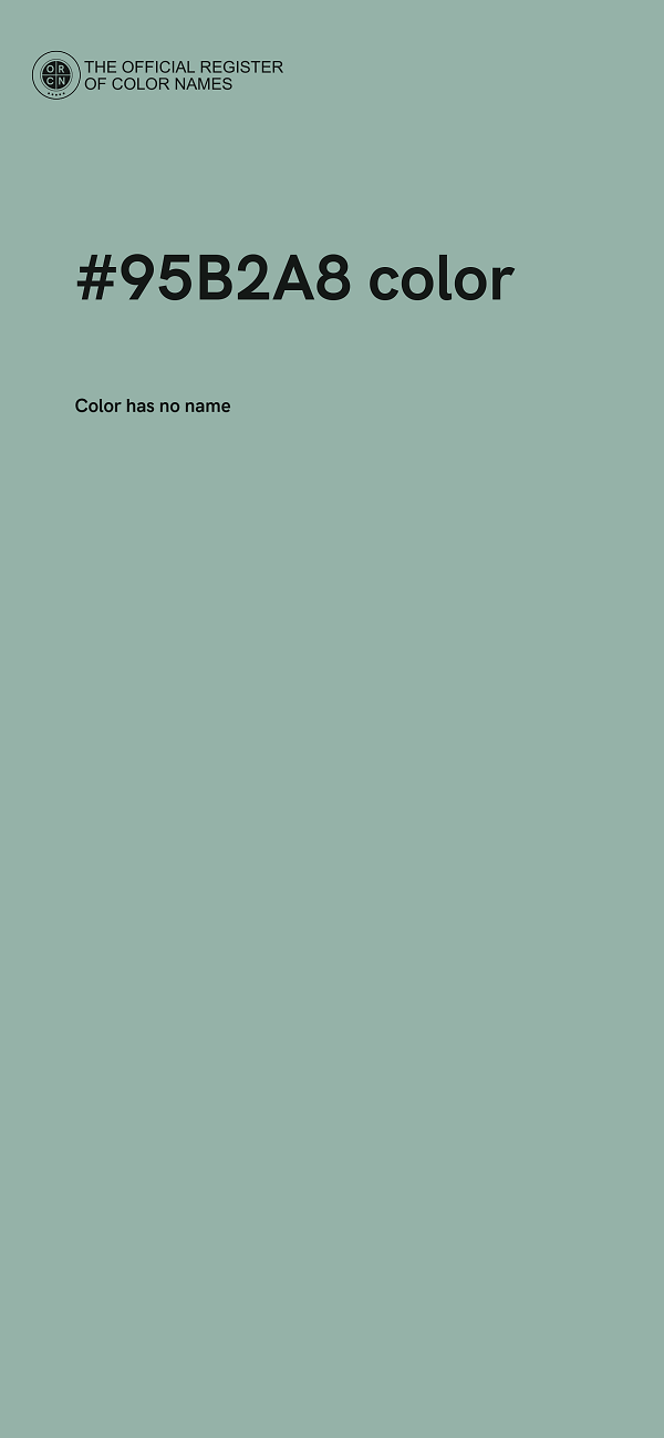 #95B2A8 color image