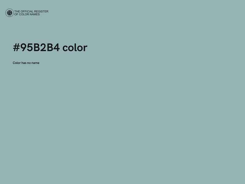 #95B2B4 color image