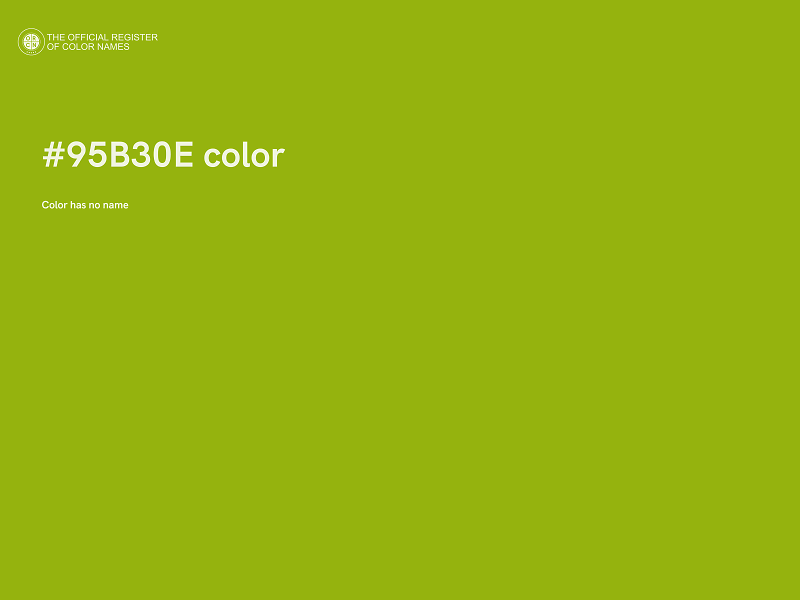 #95B30E color image