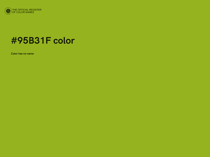 #95B31F color image