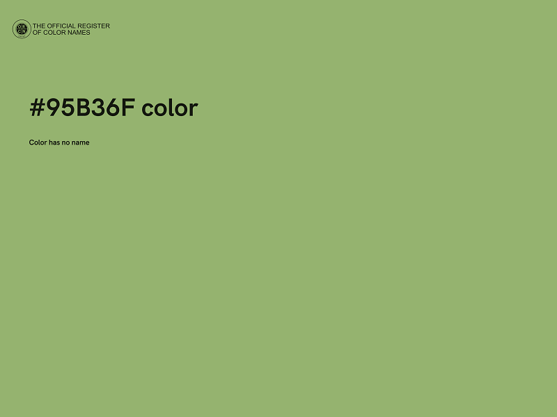 #95B36F color image