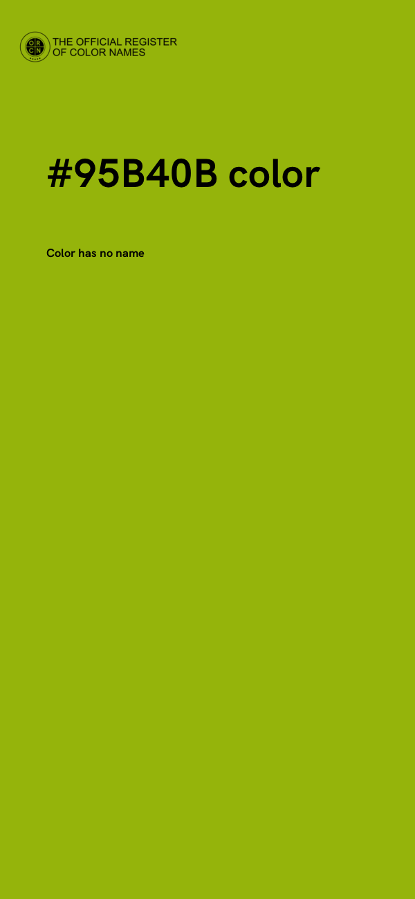 #95B40B color image