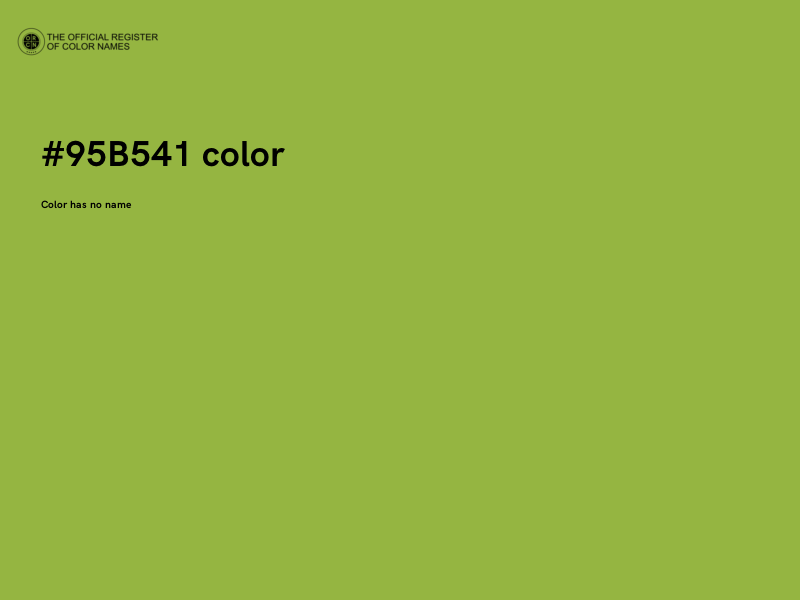 #95B541 color image