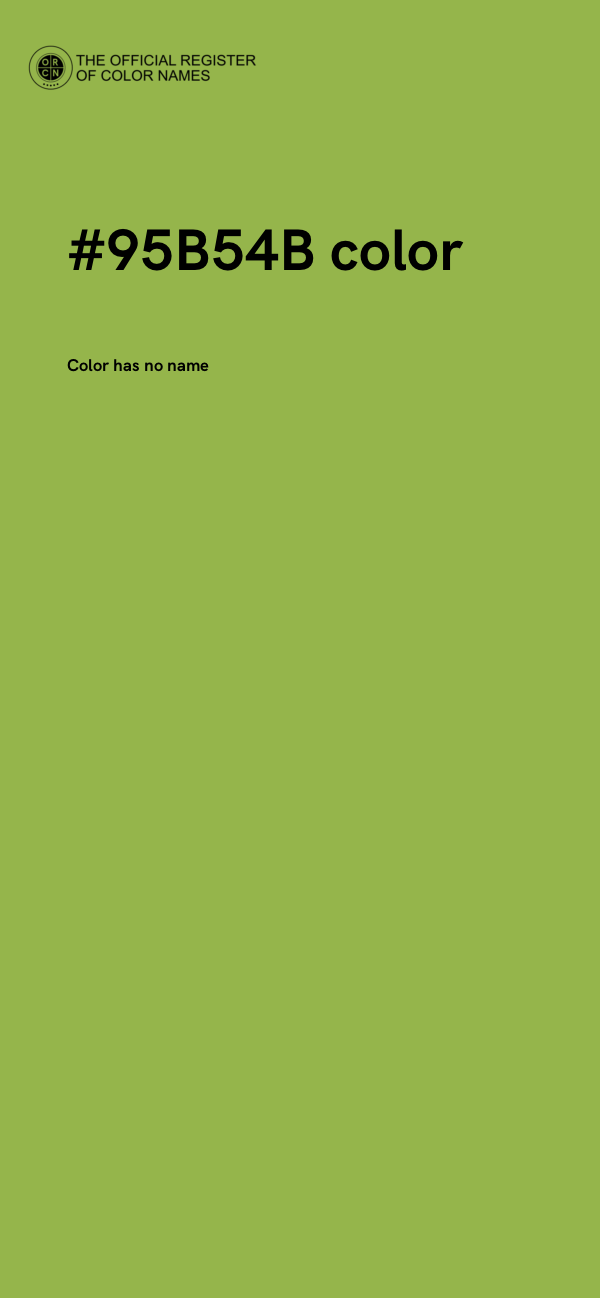 #95B54B color image