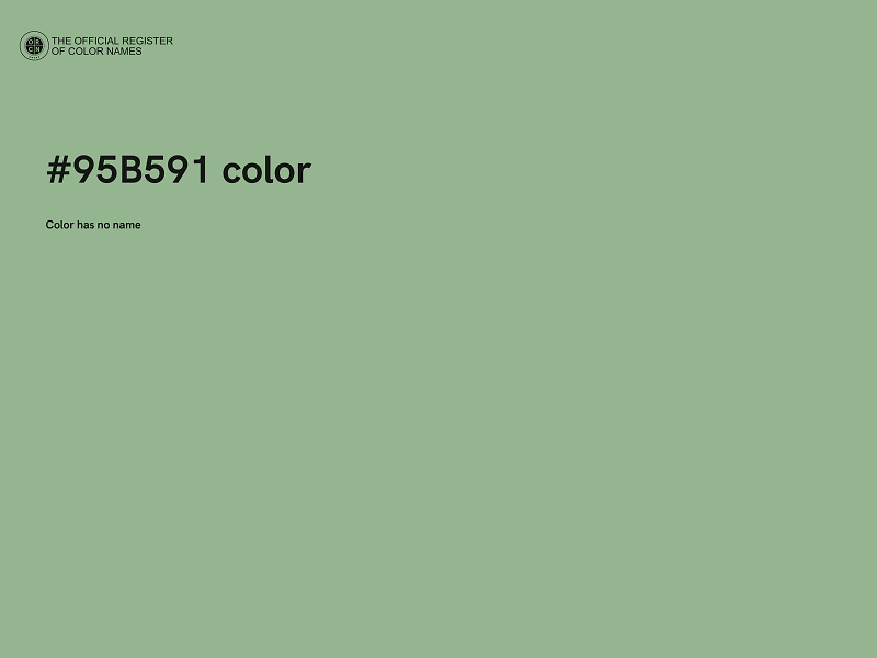 #95B591 color image