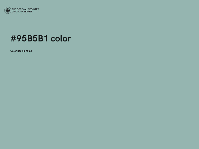 #95B5B1 color image