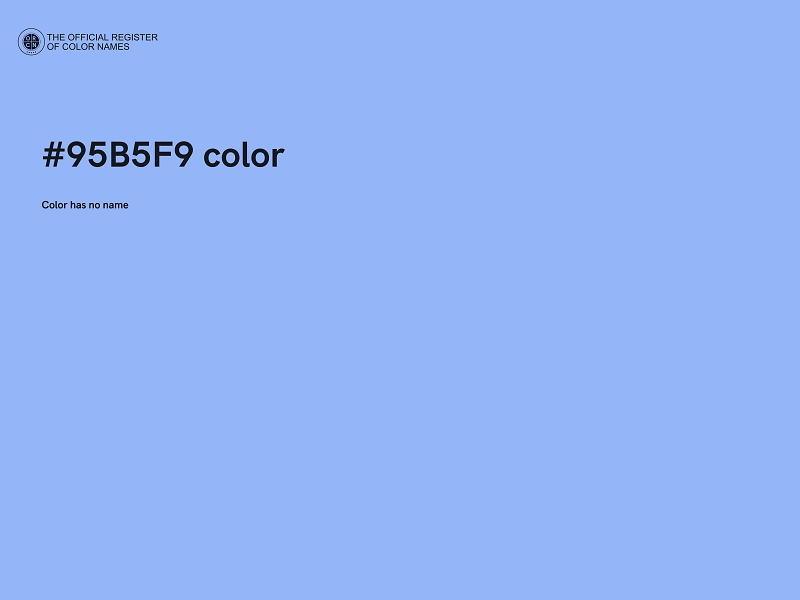 #95B5F9 color image