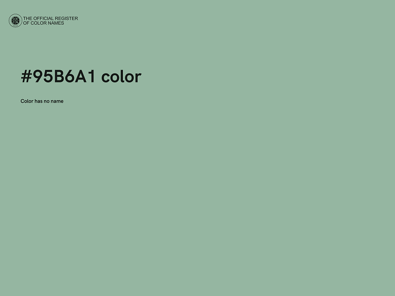 #95B6A1 color image