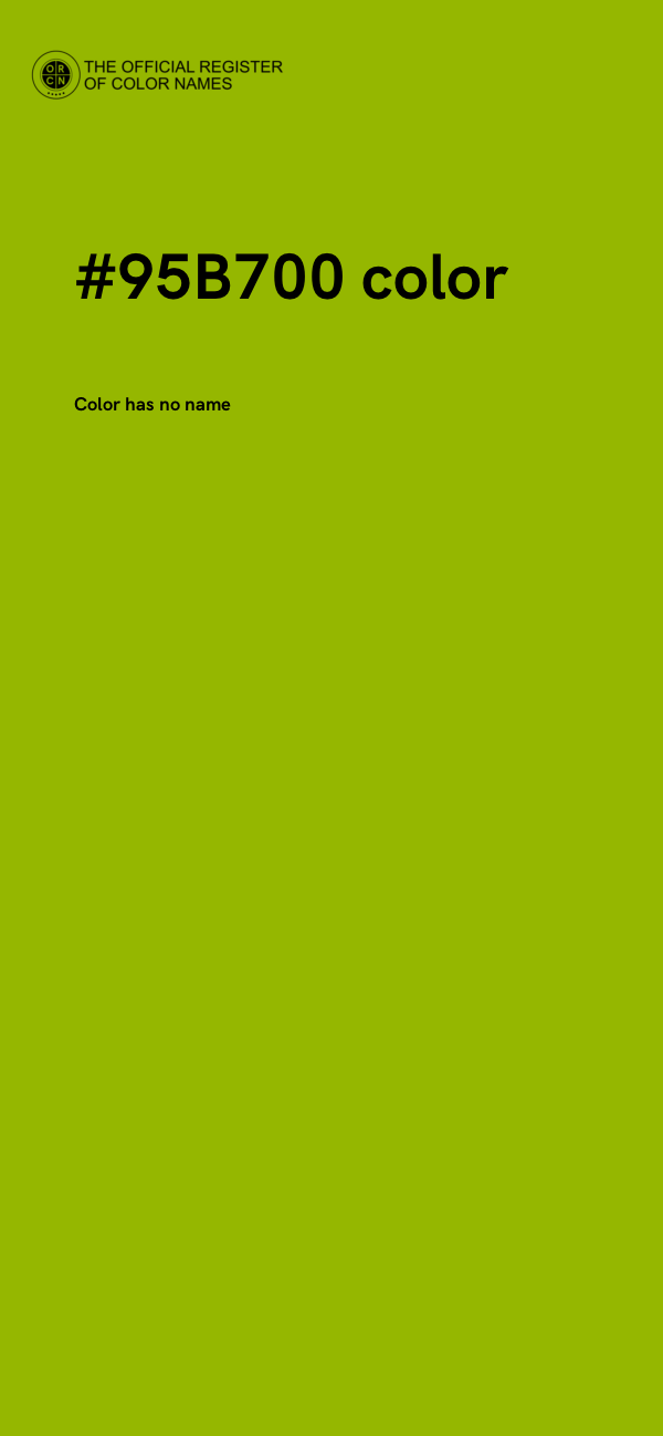 #95B700 color image