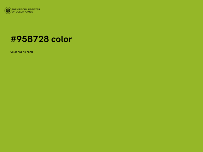 #95B728 color image