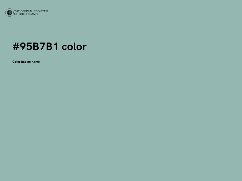 #95B7B1 color image