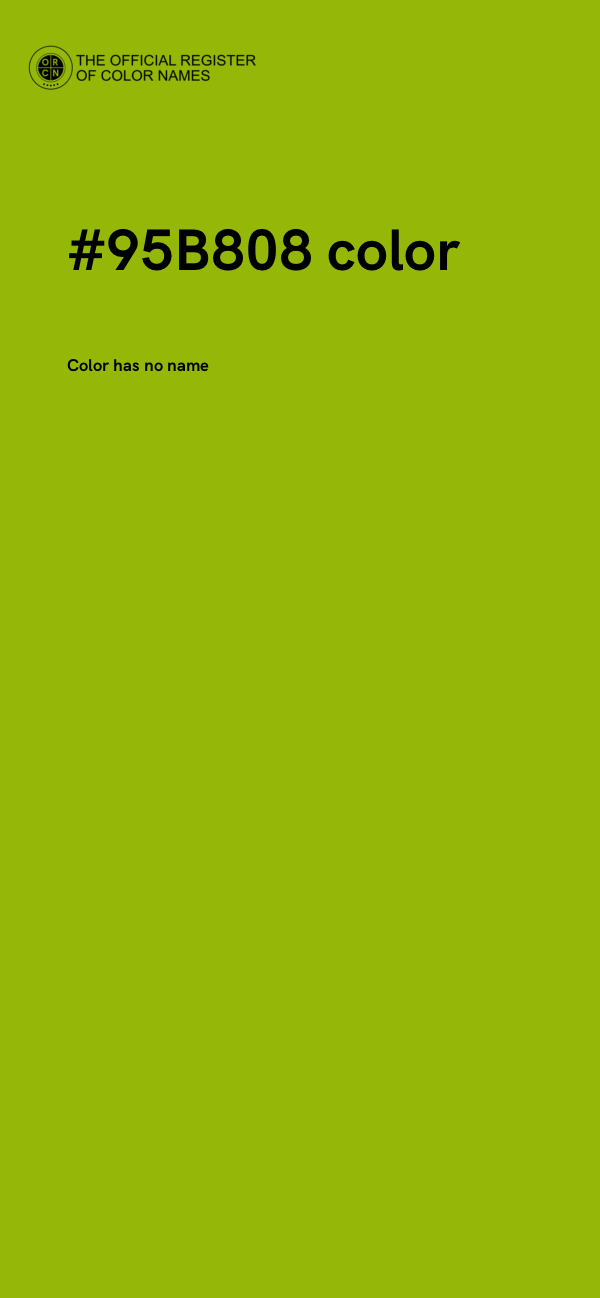 #95B808 color image