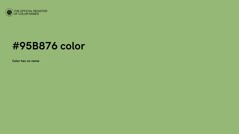 #95B876 color image