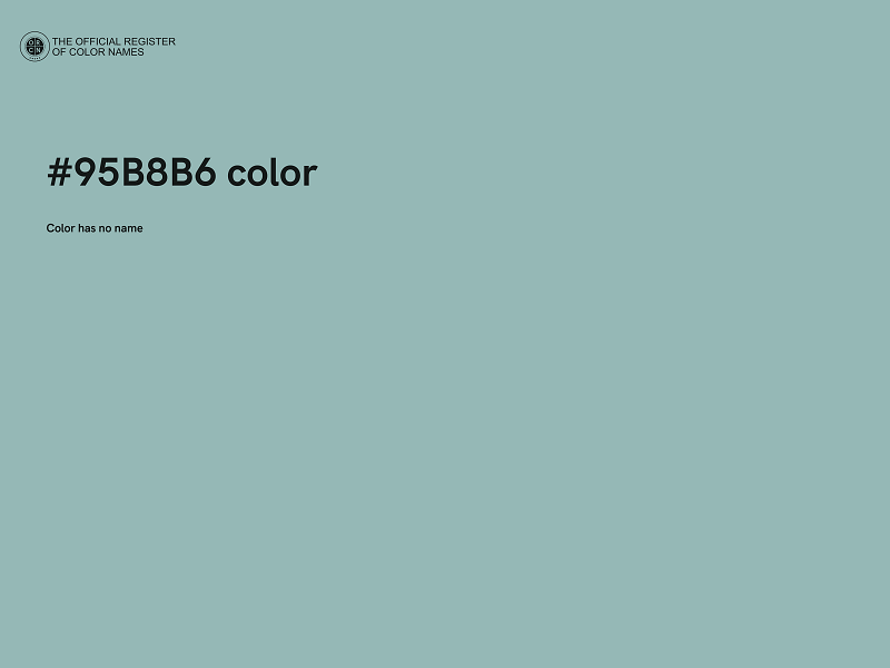 #95B8B6 color image