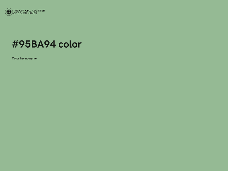 #95BA94 color image