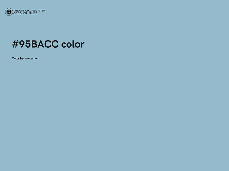 #95BACC color image