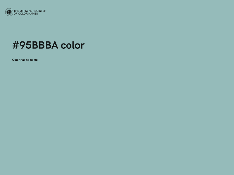 #95BBBA color image