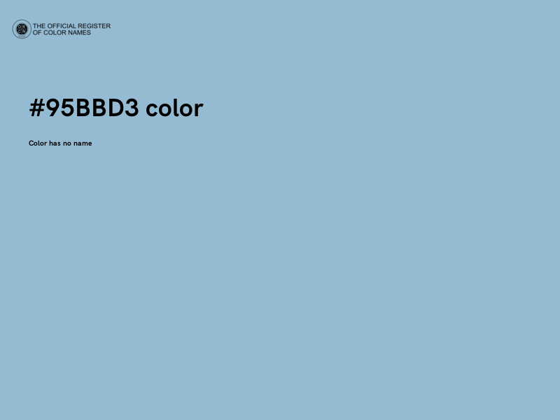 #95BBD3 color image