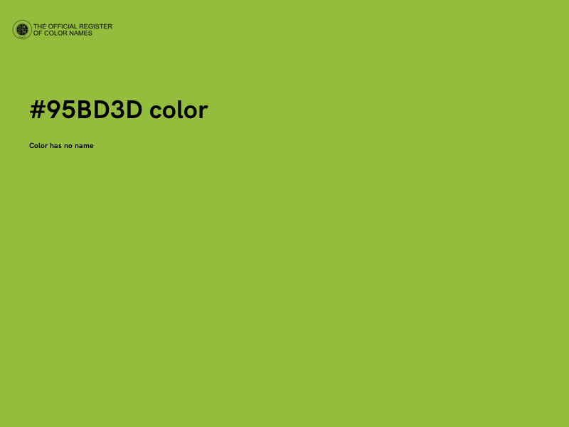 #95BD3D color image